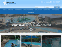 Tablet Screenshot of lonestarpoolmanagement.com